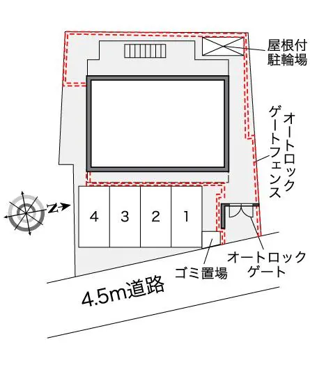 ★手数料０円★名古屋市中川区西日置町９丁目 月極駐車場